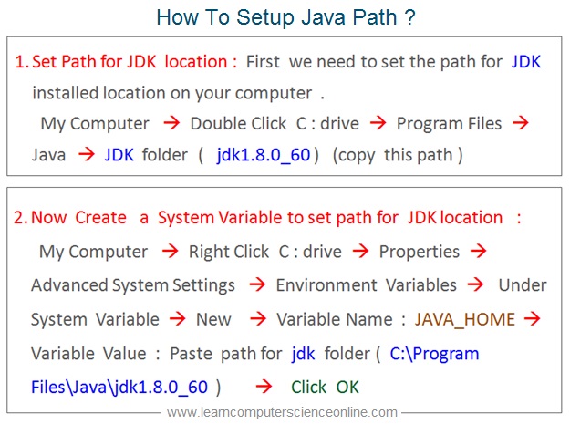 How To Setup Java Path