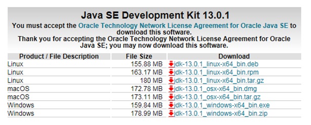 Java SE 13 Download , Java Download , JDK Download